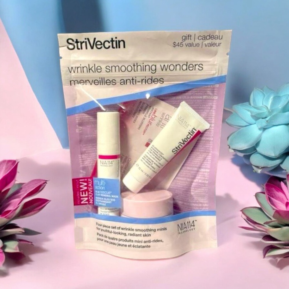 (4-Pack Travel Set) Strivectin Wrinkles Smoothing Wonders Merveilles Anti-Rides